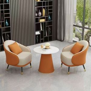 Juego de Mesa y Sillas de Comedor de Acero Inoxidable Moderno y de Lujo para Restaurante, Hotel, Uso en Exteriores con Diseño Suave - Product Image 2