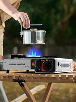 Réchaud à gaz de camping portable pour les barbecues extérieurs Construction en acier de conception simple légère pour une utilisation de voyage Publié en usine