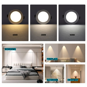 Đèn LED âm trần hiện đại, đèn panel LED âm trần, đèn downlight tròn cho nhà ở, văn phòng, đèn spotlight COB SMD - Product Image 5
