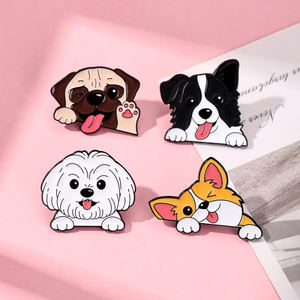 Spilla in Lega di Zinco Smaltata con Rivestimento Epossidico - Adorabile Animale Domestico Kawaii, Cane Cartoonesco, Novità Creativa, Moda da Collezione per Uso Quotidiano - Product Image 6
