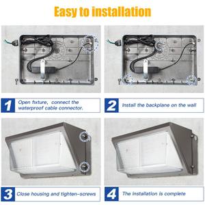 Lampes murales extérieures Us Stock Ul Dlc 150W 3 puissances 3 températures de couleur réglables, montage mural, éclairage mural extérieur à LED - Product Image 6