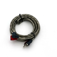 Cable de Audio de Cobre de Alta Calidad de 1m 2m 3m 5m, Conector RCA para Amplificador, Cable de Audio para Automóvil, Cable de Audio Blindado