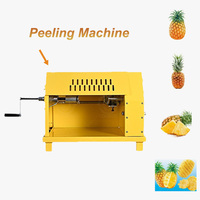 Am Qdmech Fruit Snel Schillen Ananas Schilmachine Handbediende Ananas Dunschiller Commerciële Ananas Peeling Tool