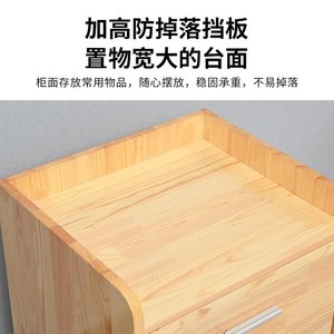 โต๊ะข้างเตียงไม้เนื้อแข็ง C01 สำหรับผู้สูงอายุ ตู้เก็บของในห้องนอน - Product Image 5