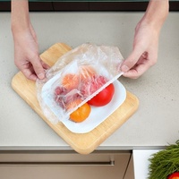 100 pièces de film d'emballage alimentaire jetable pour réfrigérateur, pour salades, bols, couvercles, cuisine, fruits