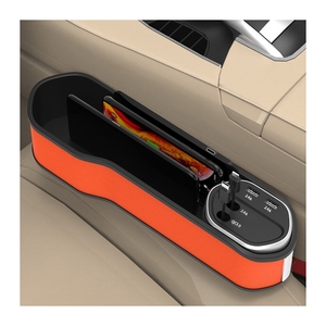 Quà Tặng xe khoảng cách lưu trữ 4 trong 1 hiển thị kỹ thuật số 15W sạc không dây, thiết kế mới 3A xe chỗ ngồi khoảng cách lưu trữ hộp sạc với cáp <span class=keywords><strong>USB</strong></span> - Product Image 3