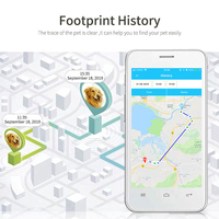 Localisateur GPS pour animaux de compagnie certifié CE FC avec fonction de recherche lumineuse, collier anti-perte pour chien, traceur étanche, dispositif anti-perte pour chat