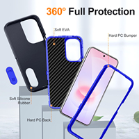 Étui de protection pour téléphone 3 en 1 Heavy Armor pour Samsung Galaxy A27 A26 A36 A56 A37 A06 A17 S26 Ultra, cadre en plastique rigide, coque arrière en TPU