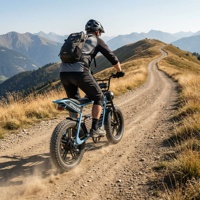 Vélo de montagne électrique Adventure Trail Control Mountain Ready avec pneus larges de 20 pouces, VTT électrique pour sentiers forestiers