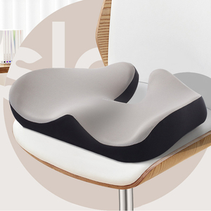 Cojín de asiento para silla de oficina de espuma viscoelástica transpirable de verano, cojín para realce de glúteos y almohada lumbar - Product Image 2