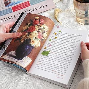 散装61PCS亚克力书签空白透明塑料30套6色流苏麻线<span class=keywords><strong>DIY</strong></span>工艺3形书签展示架 - Product Image 5