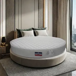 Manufacturers Wholesale King Mattress Sex Hotel Round Memory Foam Latex Bunk Mattress Pocket Spring Mattress