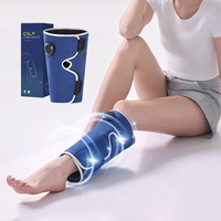 Masseur de jambes pour personnes âgées avec thérapie par impulsions, batterie intégrée et fonction de minuterie, masseur de jambes pour la relaxation musculaire quotidienne