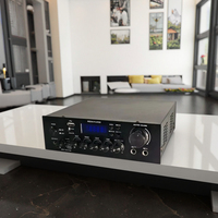 Amplificateur stéréo 2 canaux S60 en aluminium avec MP3 et FM 200W AC100-240V, télécommande pour karaoké à domicile