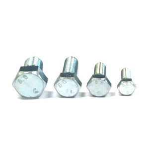 สลักเกลียวหกเหลี่ยมเหล็กกล้าคาร์บอน ASTM A307 ชุบสังกะสี สำหรับงานหนัก - Product Image 4