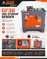 Machine de cintrage automatique d'étriers en acier au carbone haute productivité 380V personnalisée en usine GF36 CNC ZUJI Moteur 4kW