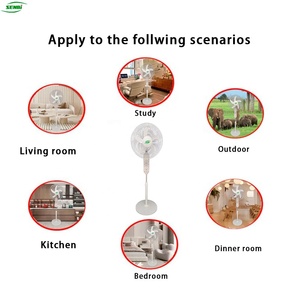 Ventilateur solaire sur pied 18 pouces, ventilateurs solaires de qualité supérieure avec <span class=keywords><strong>radio</strong></span>, ventilateur refroidisseur - Product Image 3