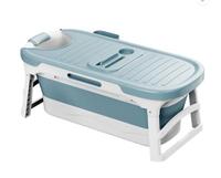 Baignoire pliable et portable en plastique pour bébé ou adulte, à poser au sol