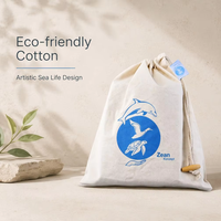 Sac en filet imprimé personnalisé en coton écologique pour fruits et légumes, avec cordon de serrage, réutilisable, pour produits frais de la ferme, sac fourre-tout vert pour l'épicerie