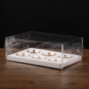 Boîtes à cupcakes en gros, adaptées à 2/4/6 moules à cupcakes en papier, boîte à muffins, boîte à gâteaux transparente de qualité alimentaire - Product Image 2