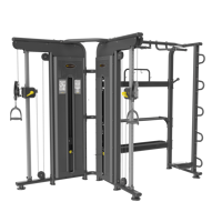 Máquina de Gimnasio Multifunción Comercial con Poleas Ajustables y Cable para Entrenamiento de Fuerza