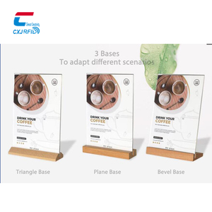 Expositor de Menú A6 de Acrílico con Impresión Personalizada, con Cubiertas de Código <span class=keywords><strong>QR</strong></span> Únicas, Expositor de Menú RFID - Product Image 4