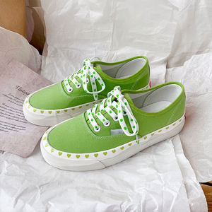 بالجملة أحذية الربيع هدية الحب الوردي مخصص تفلكنة الأحذية الدانتيل يصل حذاء رياضي قماش للجنسين النساء الرجال - Product Image 5