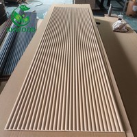 Panneaux muraux décoratifs en MDF flexible pour projets commerciaux, bureaux et espaces publics