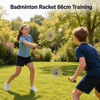 Raquette de badminton en alliage de fer 66 cm avec sac Oxford pour entraînement et équipes – Commande en gros