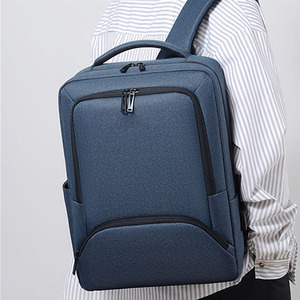 Sac à dos pour ordinateur portable noir imperméable personnalisé, sacs d'école en Oxford, logo personnalisé, USB, sac à dos promotionnel, mochila - Product Image 4