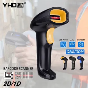 YHD-1100LW Drahtloser Handheld-Barcode-Scanner USB-Laser-Langstrecken-wiederauf ladbare 1D-Laser-Automatik-Barcodeleser-Scanner