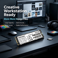 SSD M.2 NGFF Kecepatan Tinggi 128GB 256GB 512GB 1TB 2TB Kompatibel dengan Laptop dan Desktop, Transfer Kecepatan Tinggi