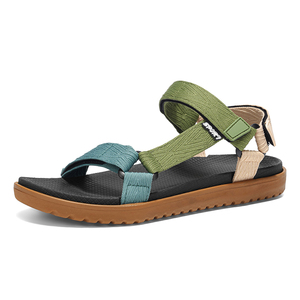<span class=keywords><strong>Sandalias</strong></span> <span class=keywords><strong>de</strong></span> <span class=keywords><strong>hombre</strong></span> con punta abierta y tiras, <span class=keywords><strong>hebilla</strong></span> ajustable, suela gruesa ligera, antideslizantes, color sólido, estilo retro, para exteriores, playa, casual, verano - Product Image 6