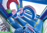 Licorne chine château gonflable gonflable avec toboggan arc-en-ciel combo
