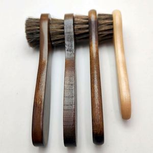 Brosse à chaussures en crin de cheval naturel personnalisée en gros avec manche en bois pour le nettoyage et l'entretien des chaussures - Product Image 4