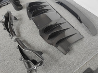 Pour Ferrari 458 Spider V style fibre de carbone bord de pare-chocs avant diffuseur arrière jupe latérale becquet feu arrière calandre kit de carrosserie