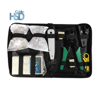 Meilleur prix usine directe RJ45 Pass connecteur Kit de sertissage testeur de câble LAN EZ pince à sertir Kits d'outils ensemble d'outils à main
