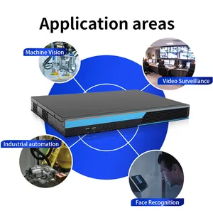 6COM 8USB masaüstü endüstriyel bilgisayar ile SINSMART fansız endüstriyel rafa PC