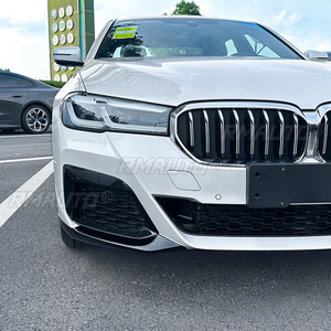 Protector de Parachoques Delantero Negro para BMW Serie 5 G30 G31 LCI M Sport 2021 2022 2023, Difusor en Ángulo, Spoiler - Product Image 4