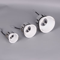 Spot à LED moderne 7W 12W 15W profond avec COB encastré au plafond en aluminium pour une utilisation en intérieur