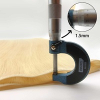 Extension de Cheveux Vente en Gros d'Usine Nouveau Design Double Drawn Sans Retour Volume Supplémentaire Cheveux Européens Non Traités Volume Genius Weft