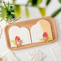 Emporte-pièce et tampon à biscuits en acrylique pour événements spéciaux, emporte-pièce à biscuits et tampon à fondant pour la décoration de gâteaux