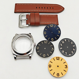Accessoires de montre pour hommes, boîtier en acier inoxydable, étanche, cadran lumineux, aiguilles compatibles avec le <span class=keywords><strong>mouvement</strong></span> <span class=keywords><strong>ETA</strong></span> <span class=keywords><strong>6497</strong></span>, Options multicolores, 47mm - Product Image 2