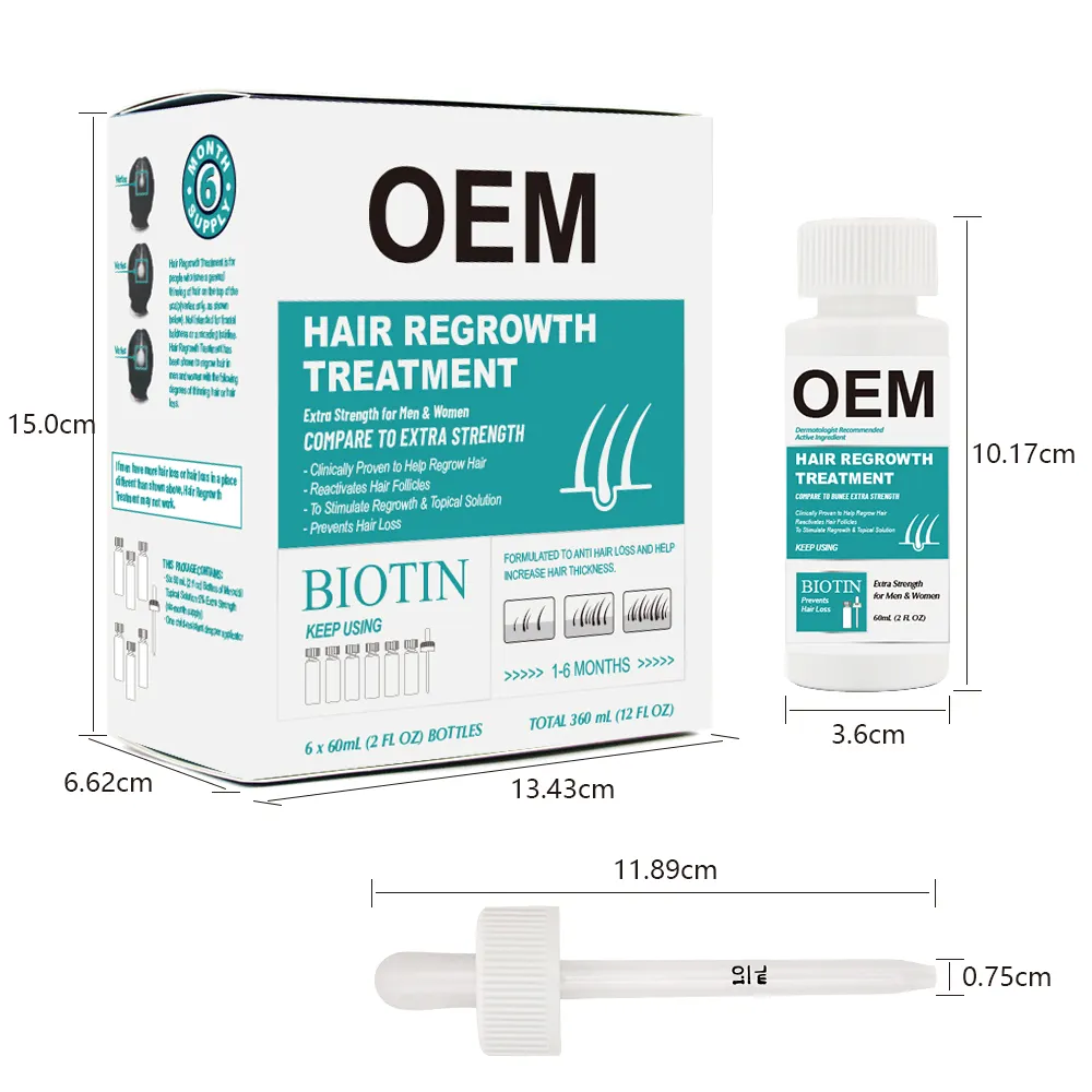 Seti 60ml Vitamin H biyotin saç büyüme yağı organik saç büyüme serumu erkekler için