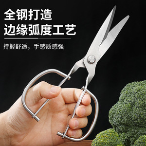 Multi Functional <b>Kitchen</b> <b>Scissors</b> Stainless Steel Heavy Duty For Chicken Bone Fish Vegetable Cutting - Product Image 4