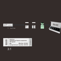Boîtes d'emballage de sécurité personnalisées 2ml 10ml 20ml flacon ensemble avec jeu complet de boîtes en papier et étiquettes pour emballage pharmaceutique