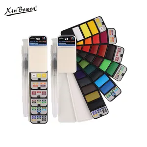 Xin Bowen Push-pull Box 25/33/42 Colors Watercolor Cake 3ml New Style Artist Paint Solid Watercolor