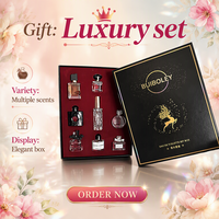 Coffret Découverte de 8 Mini Parfums pour Femme – Floral, Fruité, Boisé – Eau de Toilette en Spray dans une Boîte Cadeau Noire – Idéal pour les Fêtes et la Vente en Gros