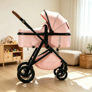 Cochecito de Bebé Personalizado OEM, Tela Oxford Resistente, Plegable, Diseño de Paisaje Alto, con Canasta Grande, para Bebés de 0 a 3 Años - Product Image 1