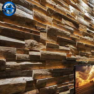 <span class=keywords><strong>Pannello</strong></span> <span class=keywords><strong>Murale</strong></span> <span class=keywords><strong>3D</strong></span> in <span class=keywords><strong>Legno</strong></span>, Mosaico Elegante a Forma di Barca per Decorazione d'Interni di Ristoranti, Piastrella Mosaico <span class=keywords><strong>3D</strong></span> Testurizzata - Product Image 2